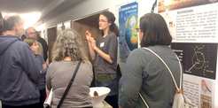 Hannah presenting our work on bird migration at ERN.