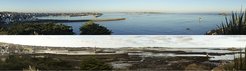 Die Küste von Roscoff, Bretagne, Lebensraum von Clunio marinus.
