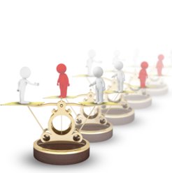 Players keep track of the cooperation imbalance in their repeated interaction.