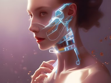 Zusammenspiel von künstlicher Intelligenz und natürlicher Körperfunktionen. Werden Mensch und KI zukünftig mehr und mehr symbiotische Einheiten bilden?