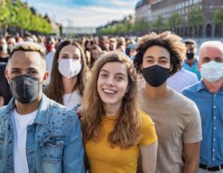 Group of People wearing Masks