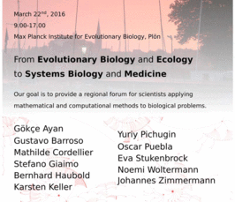 Workshop Theoretical Biology: extended registration Workshop Theoretical Biology: extended registration